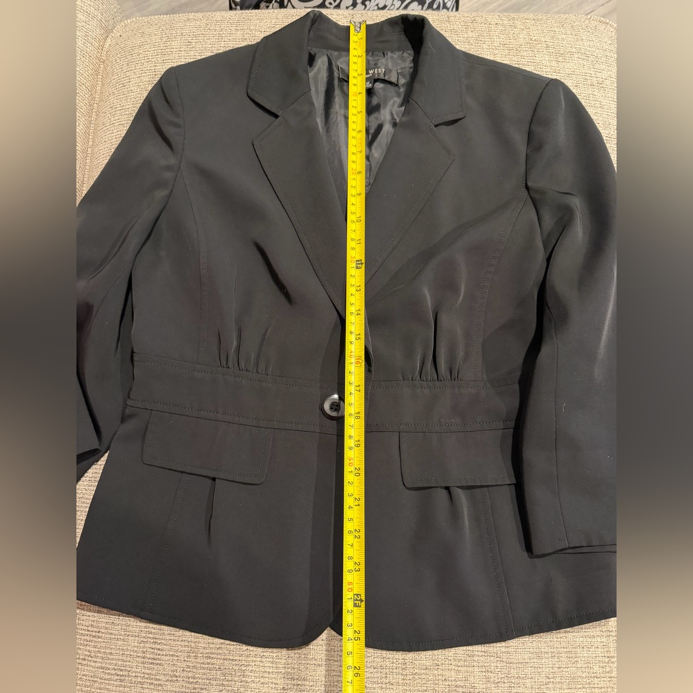 Nine West Black Peplum Blazer Jacket | Size 12 | Career Workwear Like New! - Picture 8 of 11
